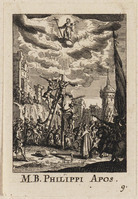 TvB G 4845
<br/>
Martyrium Philippus ("Kleine Apostelserie")
<br/>
<em>Callot, Jacques (1592 - 1635) - kopie naar</em>